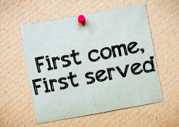 first come first serve